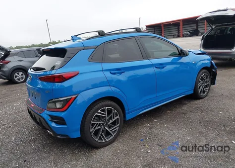 2022 Hyundai Kona N Line из США, поврежденный, VIN KM8K33A34NU803111